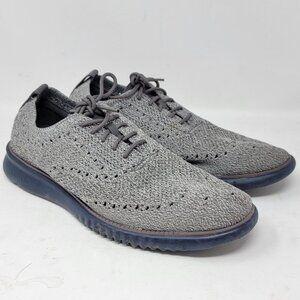 Cole Haan 2.Zerogrand Stitchlite Oxford Gray Shoes Men's 8.5‎